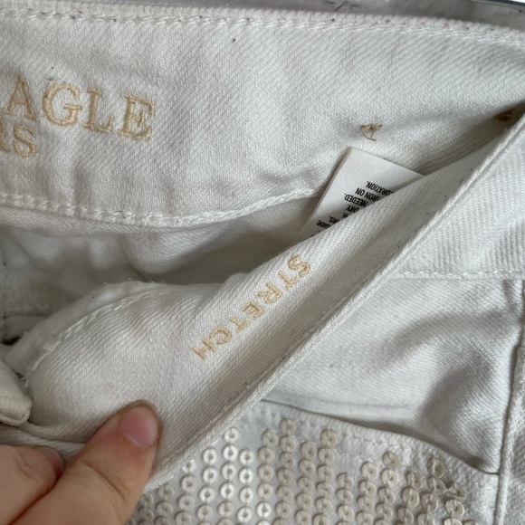 American eagle white shorts size 4 Jean - Picture 6 of 11